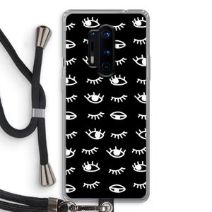 Eye pattern #3: OnePlus 8 Pro Transparant Hoesje met koord