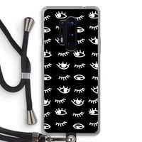 Eye pattern #3: OnePlus 8 Pro Transparant Hoesje met koord