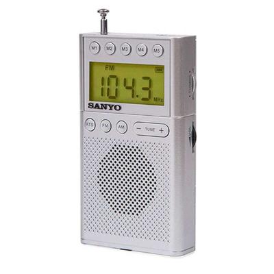 Portable Digitale Radio Sanyo Zilverkleurig AM/FM