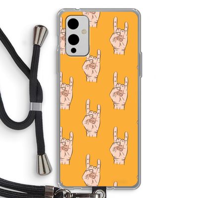 Rock: OnePlus 9 Transparant Hoesje met koord