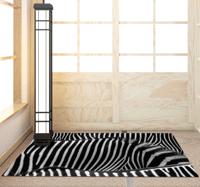Vinyl tapijt met zebrahuid en dierenprint