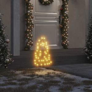 VidaXL Kerstverlichting kerstboom 3 st met grondpinnen 50 led&apos;s 30 cm