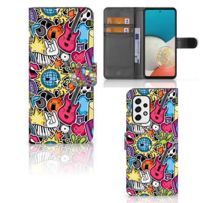 Samsung Galaxy A53 | Wallet Case | met Pasjes | Punk Rock