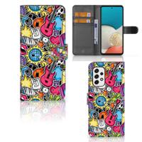Samsung Galaxy A53 | Wallet Case | met Pasjes | Punk Rock Samsung Galaxy A53 | Wallet Case | met Pasjes | Punk Rock