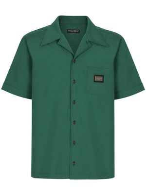 Dolce & Gabbana chemise DG Essentials à manches courtes - Vert