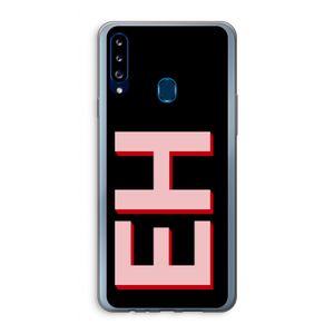 Monogram: Samsung Galaxy A20s Transparant Hoesje
