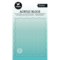 Studio Light • essentials acrylic stamping block for clear and cling stamps with grid