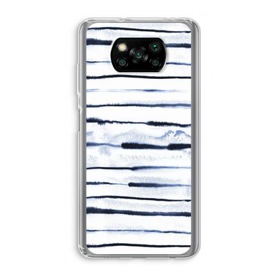 Ink Stripes: Xiaomi Poco X3 NFC Transparant Hoesje