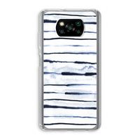 Ink Stripes: Xiaomi Poco X3 NFC Transparant Hoesje