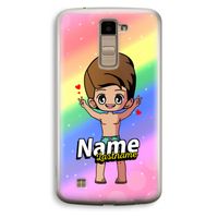 Chibi Maker man: LG K10 (2016) Transparant Hoesje
