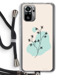 Love your petals: Xiaomi Redmi Note 10S Transparant Hoesje met koord