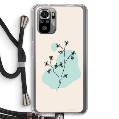 Love your petals: Xiaomi Redmi Note 10S Transparant Hoesje met koord