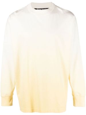 Palm Angels sweat à effet dégradé - Jaune