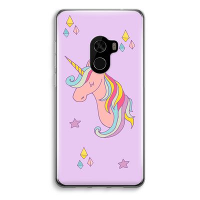 Roze eenhoorn: Xiaomi Mi Mix 2 Transparant Hoesje