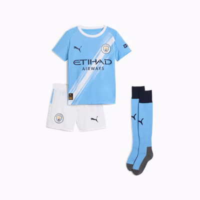 Manchester City Thuis Minikit 2025/2026 - Maat 104 - Kleur: LichtblauwWit | Soccerfanshop