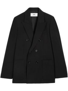 AMI Paris blazer à boutonnière croisée - Noir