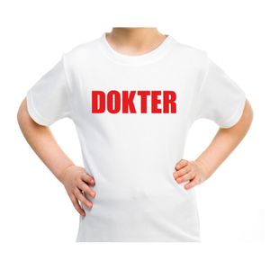 Dokter verkleed t-shirt wit voor kinderen