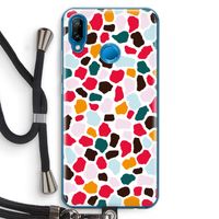 Colored Giraffe: Huawei P20 Lite Transparant Hoesje met koord