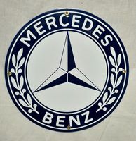 Mercedes Benz Emaille Bord 12" / 30 cm