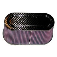 K&N universeel ovaal filter 98 mmaansluiting Od, 151mm x 152mm Bodem, 252mm x 100mm Top, 152mm Hoogt RP5115 - thumbnail