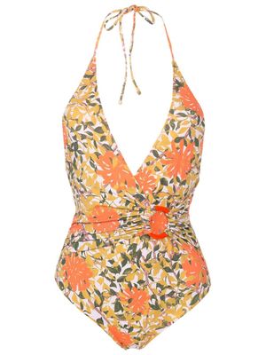 Clube Bossa maillot de bain dos-nu à fleurs - Orange