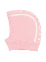 Moncler Enfant bonnet en maille à boutons pression - Rose - thumbnail