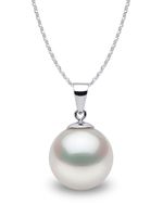 Yoko London collier Classic 11 mm en or blanc 18ct à pendentif en perle d'eau de mer du Sud - Argent