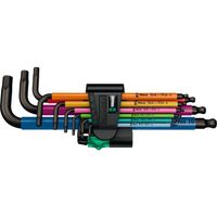 Wera 950/9 Hex-Plus Multicolour 1 Stiftsleutelset, metrisch, BlackLaser schroevendraaier 9-delig