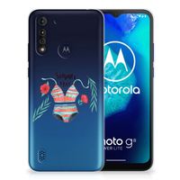Motorola Moto G8 Power Lite Telefoonhoesje met Naam Boho Summer - thumbnail