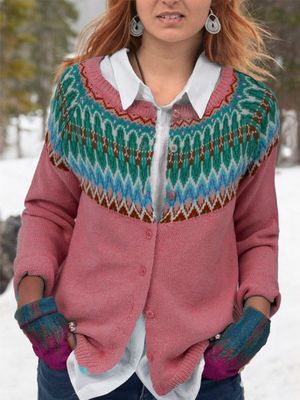 Casual Printed Outerwear Casual Printed Outerwear