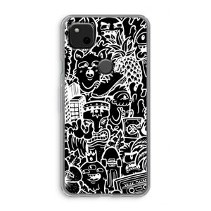 Vexx Black Mixtape: Google Pixel 4a Transparant Hoesje