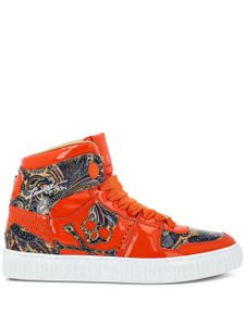 Philipp Plein baskets montantes Paisley - Orange