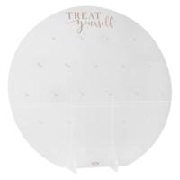 Ginger Ray donut wall tafeldecoratie acryl transparant 65 cm | 2 stuks