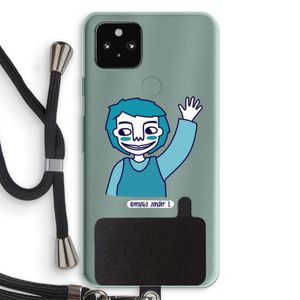 Zwaai: Pixel 5a 5G Transparant Hoesje met koord