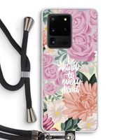 Kindness matters: Samsung Galaxy S20 Ultra Transparant Hoesje met koord