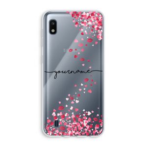 Hartjes en kusjes: Samsung Galaxy A10 Transparant Hoesje