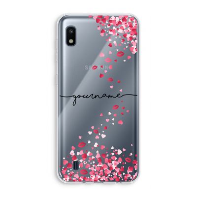 Hartjes en kusjes: Samsung Galaxy A10 Transparant Hoesje