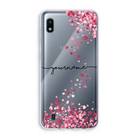 Hartjes en kusjes: Samsung Galaxy A10 Transparant Hoesje