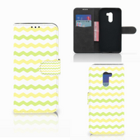 Xiaomi Pocophone F1 Telefoon Hoesje Waves Yellow - thumbnail