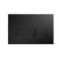 Royal plaza Inala bedieningsplaat rechthoekige drukknoppen mat zwart 37869