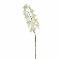 Kunstbloem Orchidee tak - wit - 71 cm - losse steel - Kunst zijdebloemen - thumbnail