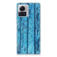 Motorola Moto X30 Pro | Bumper Hoesje | Wood Blue