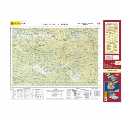 Topografische kaart 278 MT50 Canales de la Sierra | CNIG - Instituto Geográfico Nacional1