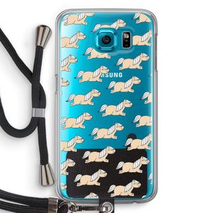 Ponys: Samsung Galaxy S6 Transparant Hoesje met koord