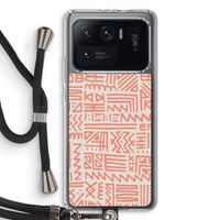 Marrakech Pink: Xiaomi Mi 11 Ultra Transparant Hoesje met koord
