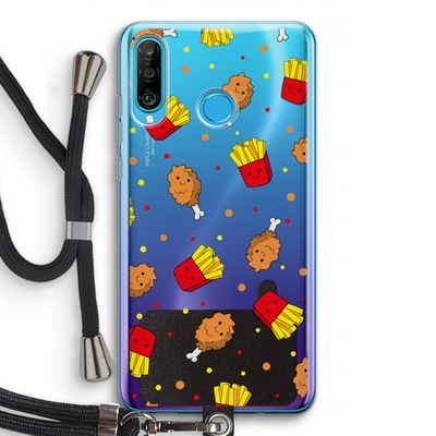 Chicken 'n Fries: Huawei P30 Lite Transparant Hoesje met koord
