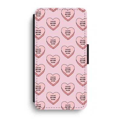 Chicks before dicks: iPhone XR Flip Hoesje