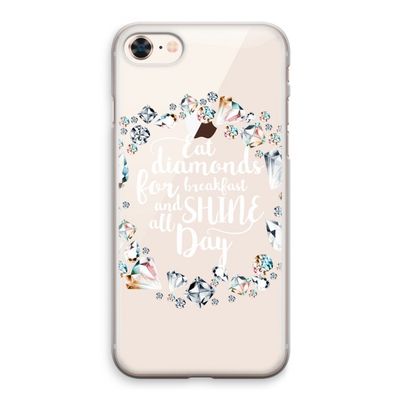 Diamonds: iPhone 8 Transparant Hoesje