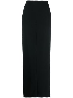 Patou jupe longue en crêpe à taille haute - Noir