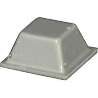 TOOLCRAFT PD2126G Apparaatvoet Zelfklevend, Vierkant Grijs (l x b x h) 12.6 x 12.6 x 5.7 mm 1 stuk(s)